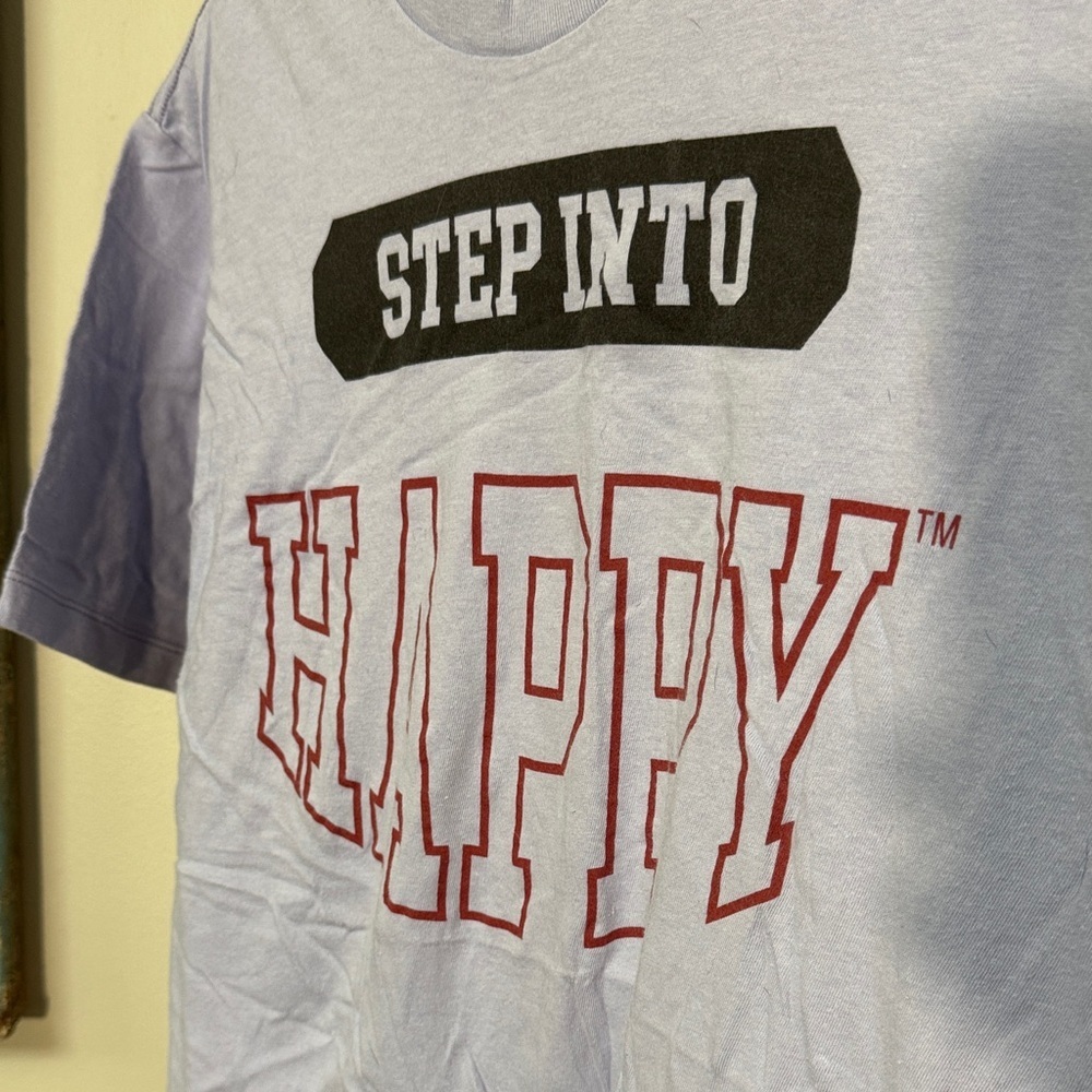 Zumba Fitness Lilac "Step Into Happy" Graphic Tee M - Picture 2 of 8